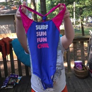 a child’s one piece bathing suit